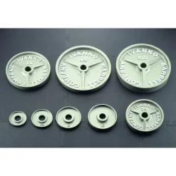 Premium Olympic Machined Barbell Plates – Ivanko (OM) -Detecto Sales omOlympicMachinedBarbellPlatesxlg