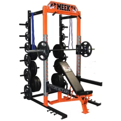 USA Made Premium Half Racks -- Ironcompany (ICPHR) -Detecto Sales orangeheavydutypremiumplushalfrack