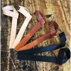 Pioneer Leather Weight Lifting Straps (Pair) -- Ironcompany (LS1524) -Detecto Sales pioneerleatherliftingstraps