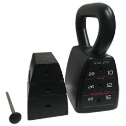 PowerBlock Adjustable Kettlebell - 18 To 35 Lbs. -- PowerBlock (540-00183-00) -Detecto Sales powerblockadjustablekettlebellselectorizedweights