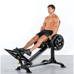 Plate-Loaded Compact Leg Sled – Powertec (P-CLS) -Detecto Sales powertec leg sled calf extension