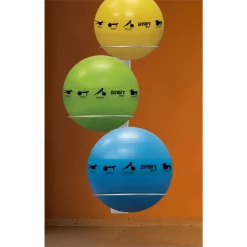 Self-Guided SMART Stability Balls -- Prism Fitness Group (400-150-SB) -Detecto Sales prismwallmountedstabilityballrackpackage