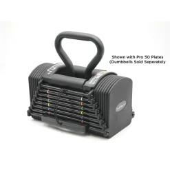 PowerBlock Pro 90 Commercial Dumbbell Set W/Stand | PowerBlock (PRO-90) -Detecto Sales pro kettlebell handle with exception min 1