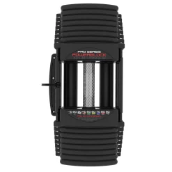 PowerBlock Pro 90 Commercial Dumbbell Set W/Stand | PowerBlock (PRO-90) -Detecto Sales pro 90c topview 4h min