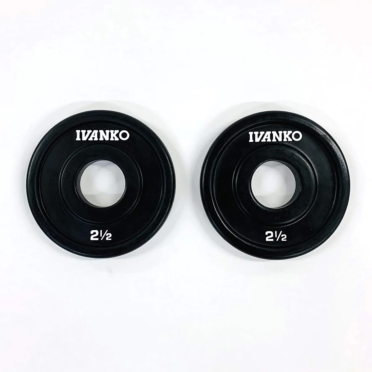 Rubber Encased Olympic Barbell Plates – Ivanko (RUBO) 2 Rubber Encased Olympic Barbell Plates – Ivanko (RUBO) - Image 2