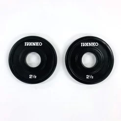 Olympic Rubber Coated E-Z Lift Plates – Ivanko (ROEZH) -Detecto Sales rubo 2.5 lb pair with white lettering min 1