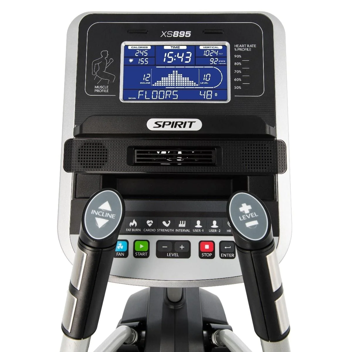 Light Commercial Adjustable Incline Stepper - HIIT Trainer – Spirit Fitness (XS895) 7 Light Commercial Adjustable Incline Stepper - HIIT Trainer – Spirit Fitness (XS895) - Image 7