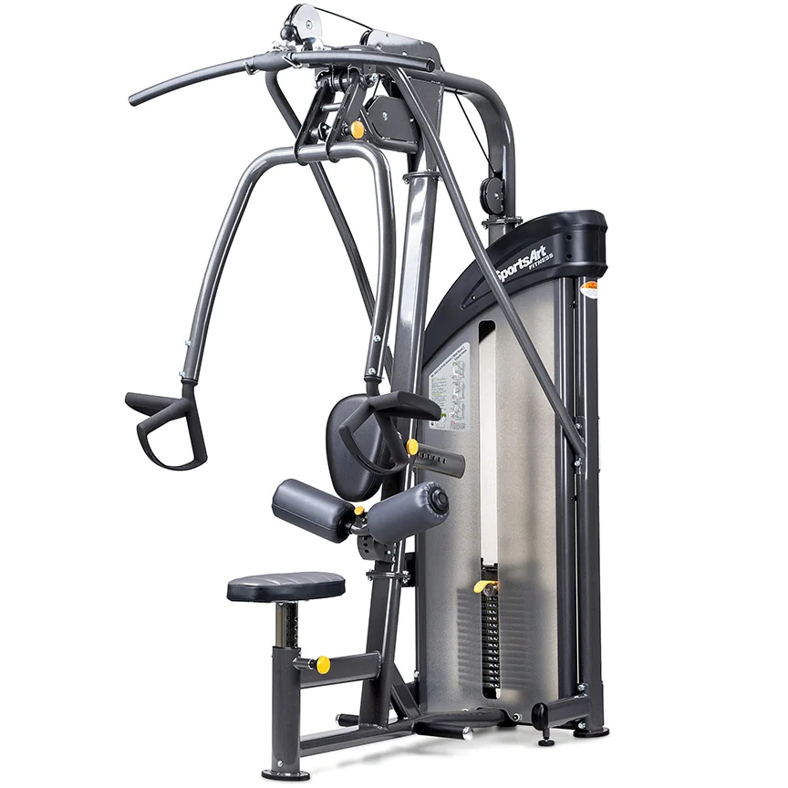 Selectorized Lat Pull Down / Mid Row Machine -- SportsArt (DF203) 1 Selectorized Lat Pull Down / Mid Row Machine -- SportsArt (DF203)