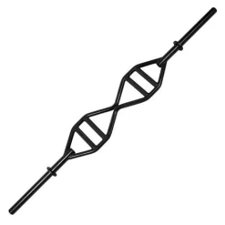 7' Double Parallel Handle Olympic Bar With Solid Ends – T-Grip Barbell (TG-D)