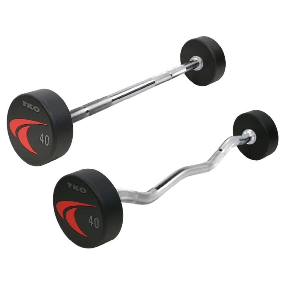 Solid Steel Head Urethane Encased Barbells – TKO (809US/810US-G10) 1 Solid Steel Head Urethane Encased Barbells – TKO (809US/810US-G10)