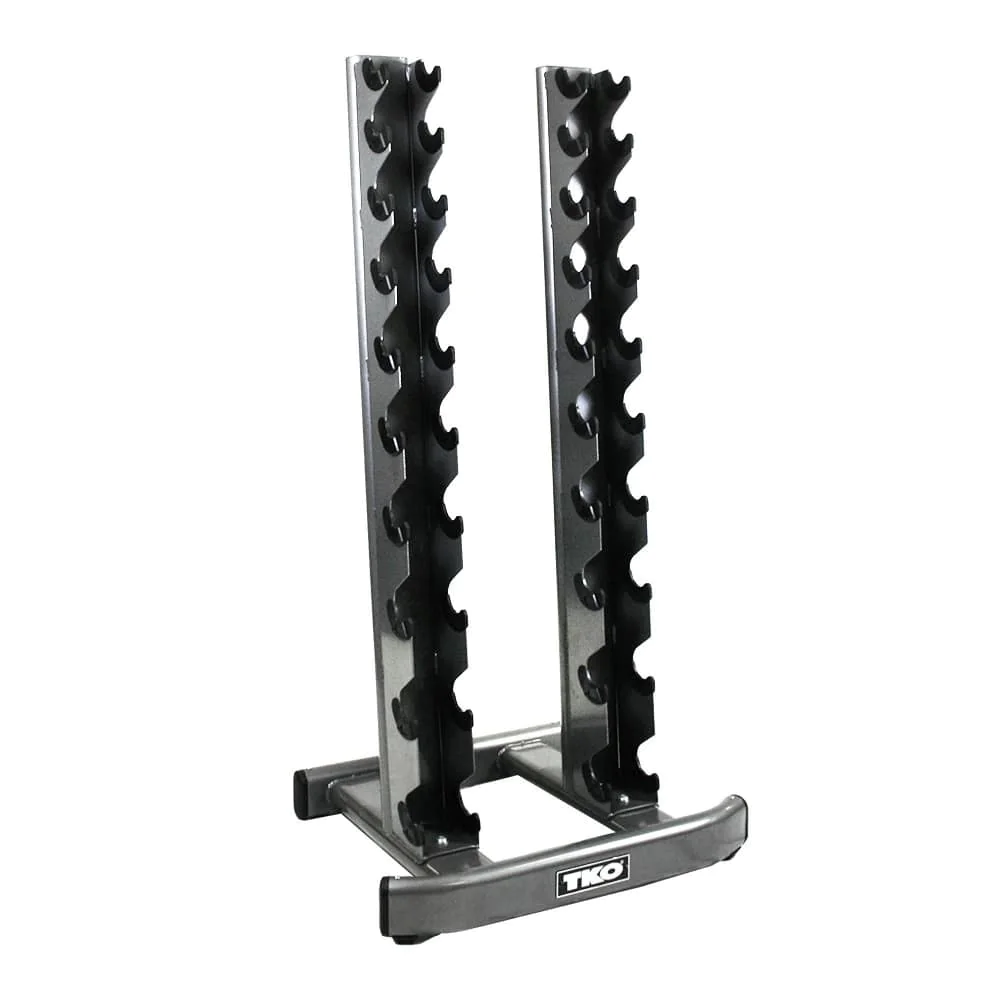 10 Pair Vertical Dumbbell Rack For 5-50 Lb Hex Dumbbell Set – TKO (840VDR10) 2 10 Pair Vertical Dumbbell Rack For 5-50 Lb Hex Dumbbell Set – TKO (840VDR10) - Image 2