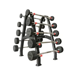 Commercial Barbell Rack – TKO (846BBR-BK) -Detecto Sales tko 846bbr bk rack rubber barbells