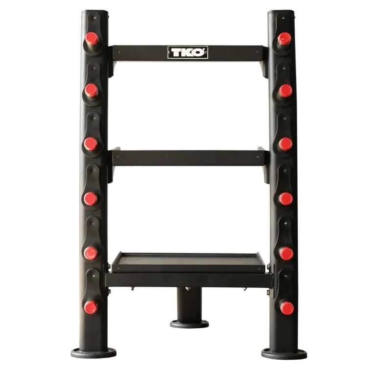 Commercial Accessory Rack For Cable Attachments And Machine Bars – TKO (848ACR-BK) 4 Commercial Accessory Rack For Cable Attachments And Machine Bars – TKO (848ACR-BK) - Image 4