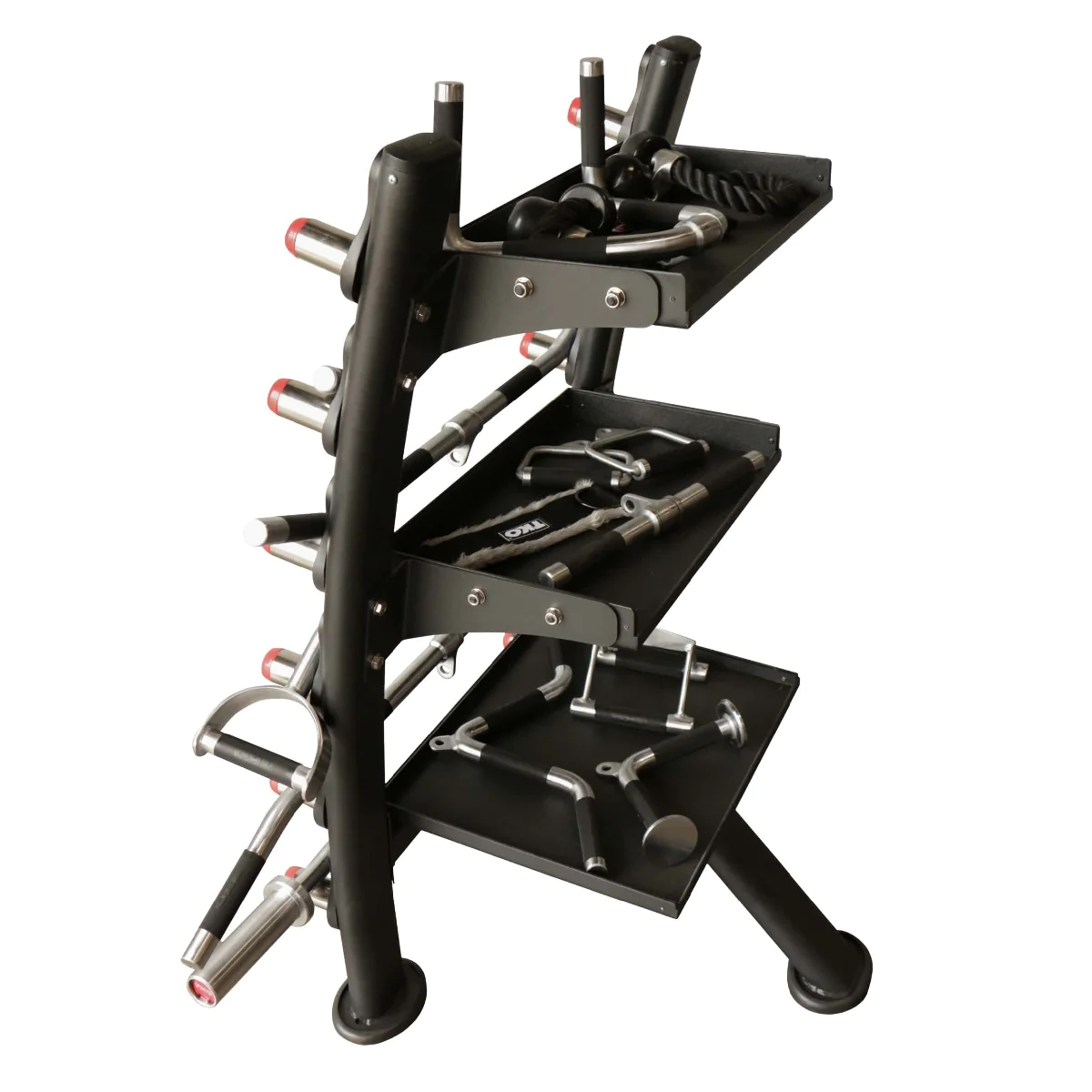 Commercial Accessory Rack For Cable Attachments And Machine Bars – TKO (848ACR-BK) 5 Commercial Accessory Rack For Cable Attachments And Machine Bars – TKO (848ACR-BK) - Image 5