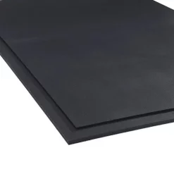 Black Commercial Weight Lifting Mat 4' X 8' X 1/2" – Rubberlogix (RL-4812)