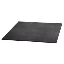 Black USA Made Rubber Gym Flooring Mat 4' X 6' X 3/4" – Rubberlogix (RL-4634) -Detecto Sales ultimate rb rubber equipment mat