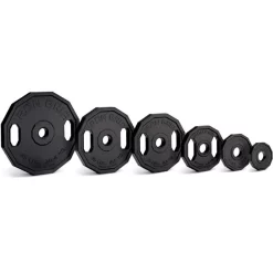 American Made Urethane Olympic Barbell Plates | Iron Grip (UPT12)