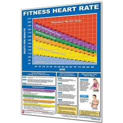 24" X 36" Laminated Fitness Poster / Wall Chart - Heart Rate Guidelines – Productive Fitness (CHR)