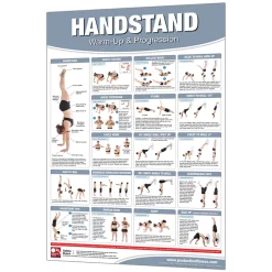 24" X 36" Laminated Fitness Poster / Wall Chart - Handstand Exercises – Productive Fitness (CHSL)
