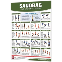 24" X 36" Laminated Fitness Poster / Wall Chart - Sandbag Exercises – Productive Fitness (CSBGL)