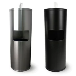 Wipes Floor Stand Dispenser With Waste Receptacle | IRON COMPANY (19220-19219)